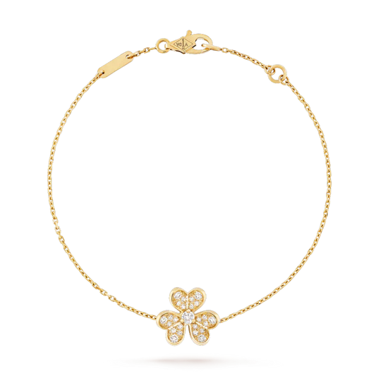 [Luxery]FRIVOLE GOLD FLOWER DIAMOND BRACELET