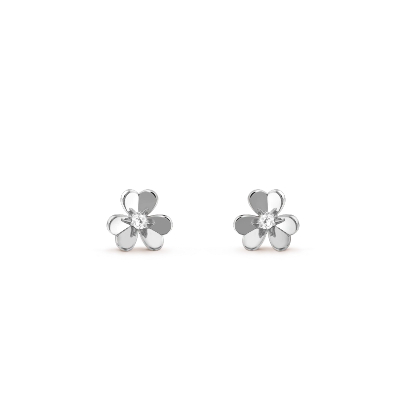 [Luxery]FRIVOLE MINI SILVER FLOWER EARRINGS