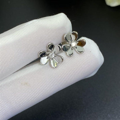 [Luxery]FRIVOLE MINI SILVER FLOWER EARRINGS