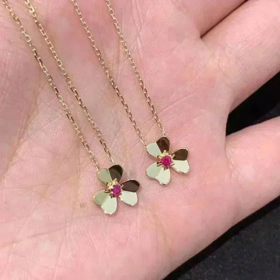 [Luxery]FRIVOLE GOLD FLOWER NECKLACE