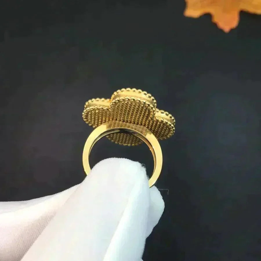 [Luxery]CLOVER MALACHITE RING