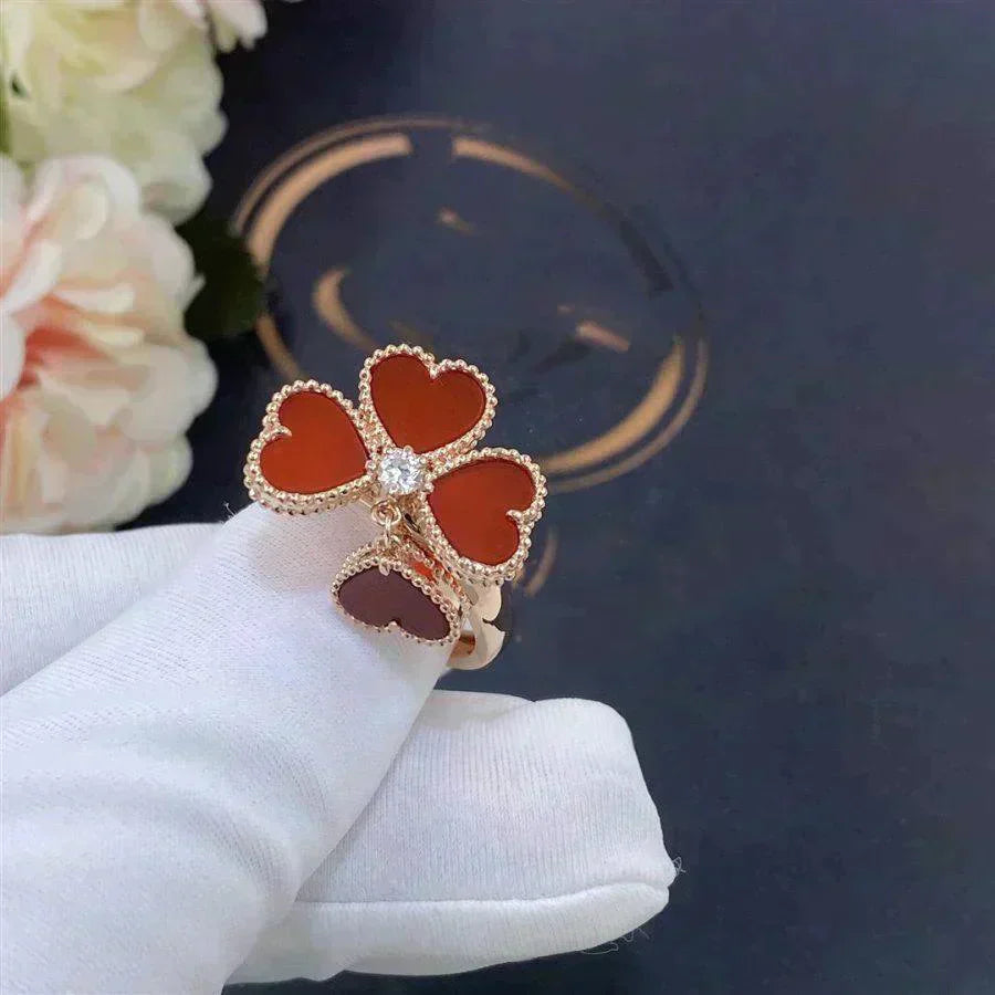 [Luxery]SWEET CLOVER CARNELIAN RING