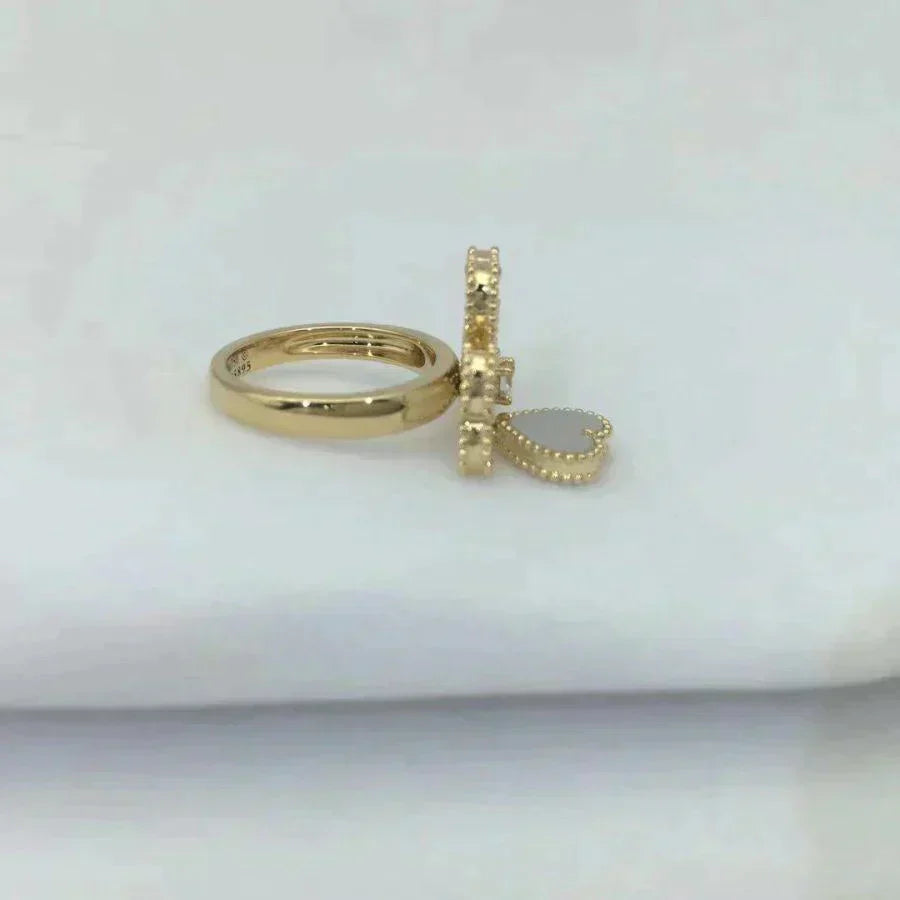 [Luxery]SWEET CLOVER WHITE MOP RING