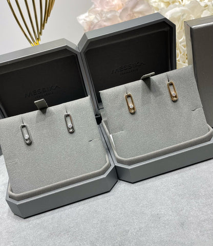 [Luxery]MOVE UNO SMALL 1 DIAMOND EARRINGS