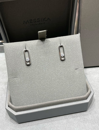[Luxery]MOVE UNO SMALL 1 DIAMOND EARRINGS