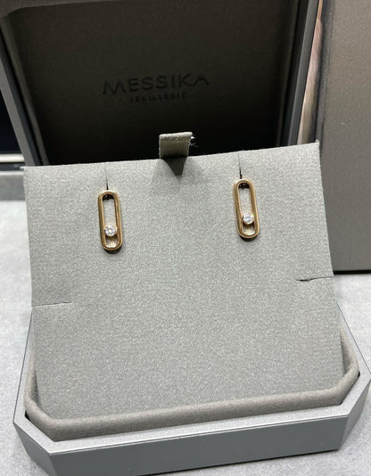 [Luxery]MOVE UNO SMALL 1 DIAMOND EARRINGS