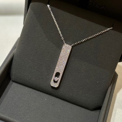 [Luxery]MY FIRST DIAMOND PAVED NECKLACE