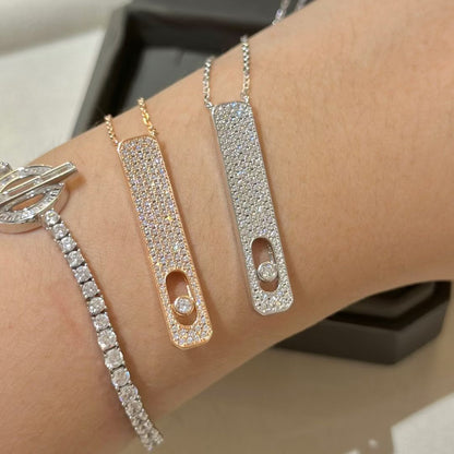 [Luxery]MY FIRST DIAMOND PAVED NECKLACE