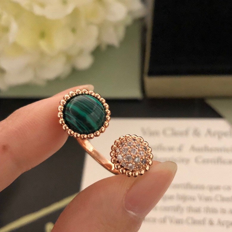 [Luxery]PERLEE COULEURS DIAMOND ROSE GOLD BETWEEN THE FINGER RING