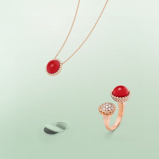 [Luxery]PERLEE COULEURS DIAMOND ROSE GOLD BETWEEN THE FINGER RING