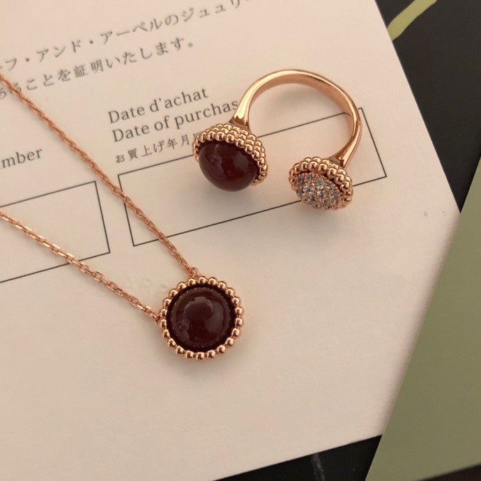[Luxery]PERLEE COULEURS DIAMOND ROSE GOLD BETWEEN THE FINGER RING