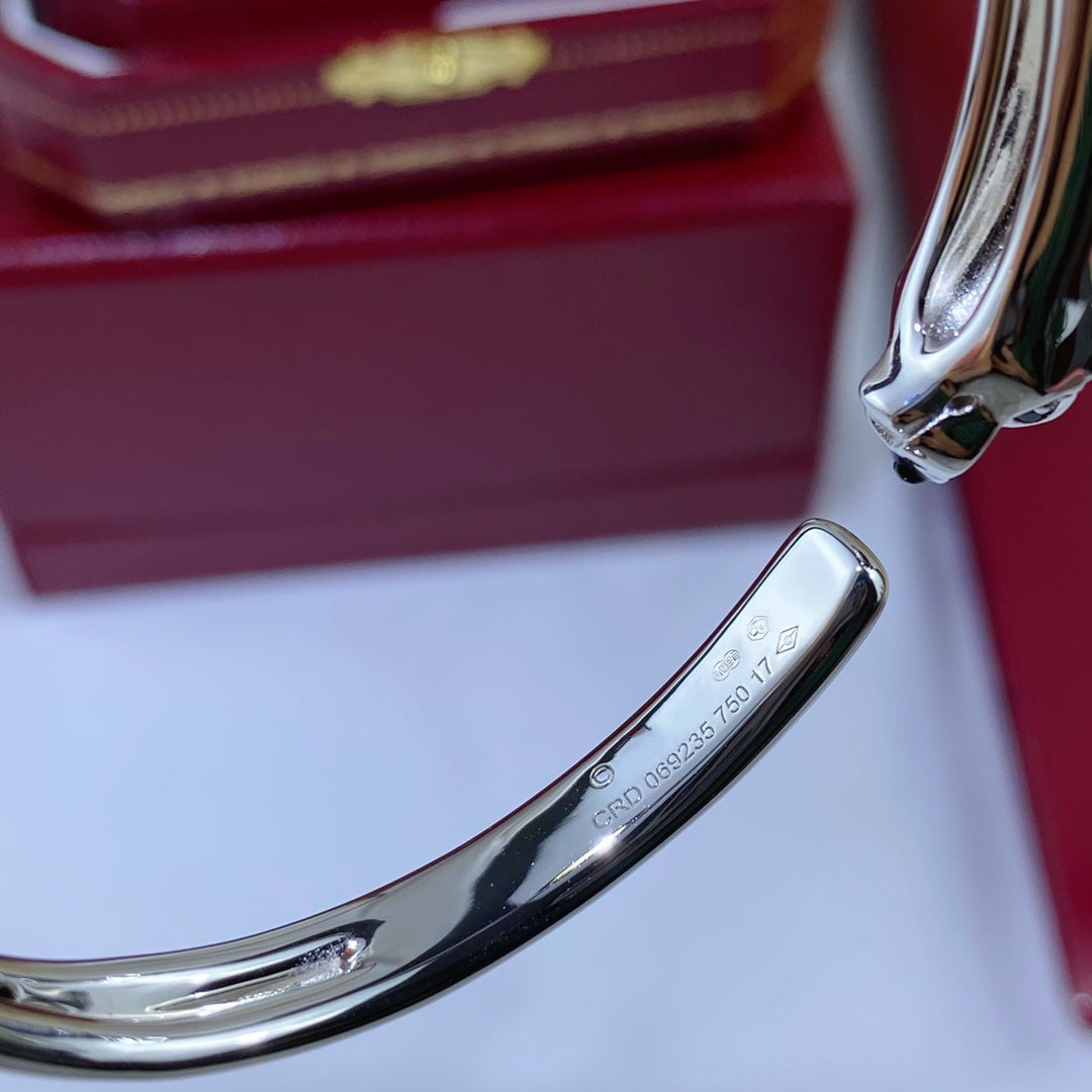 [Luxery]PANTHERE SILVER OPEN BRACELET