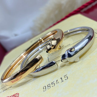 [Luxery]PANTHERE SILVER OPEN BRACELET