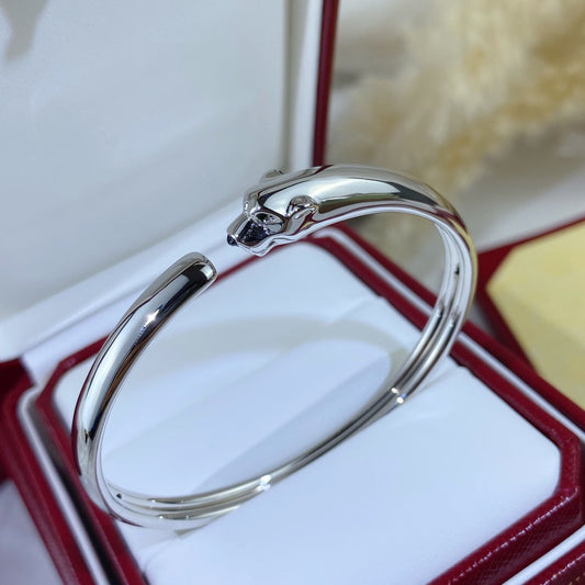 [Luxery]PANTHERE SILVER OPEN BRACELET