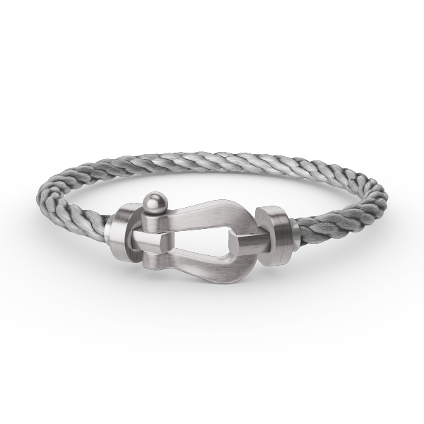 [Luxery]FORCE LARGE HORSESHOE NO DIAMOND BRACELET SILVER