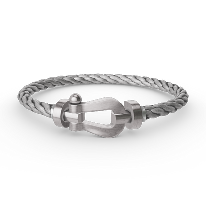 [Luxery]FORCE LARGE HORSESHOE NO DIAMOND BRACELET SILVER