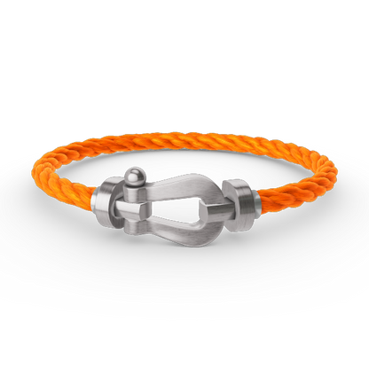 [Luxery]FORCE LARGE HORSESHOE NO DIAMOND BRACELET SILVER