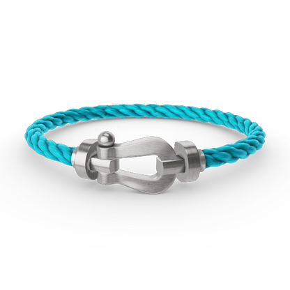 [Luxery]FORCE LARGE HORSESHOE NO DIAMOND BRACELET SILVER