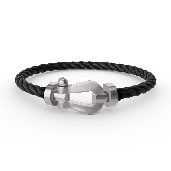 [Luxery]FORCE LARGE HORSESHOE NO DIAMOND BRACELET SILVER