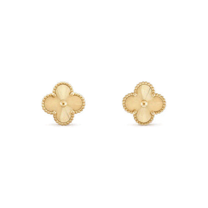 [Luxery]CLOVER MEDIUM 1 MOTIFS LASER EARRINGS