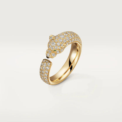 [Luxery]PANTHERE PINK GOLD DIAMOND RING