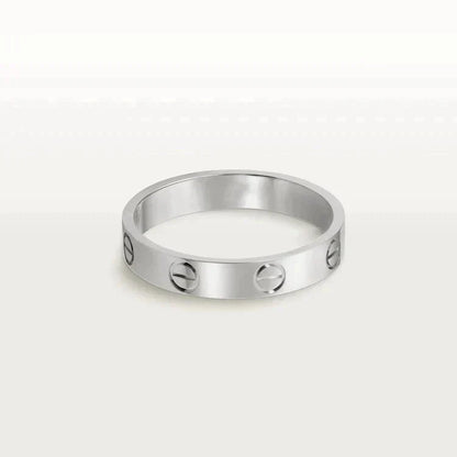 [Luxery]LOVE RING 4MM 1 DIAMOND SILVER