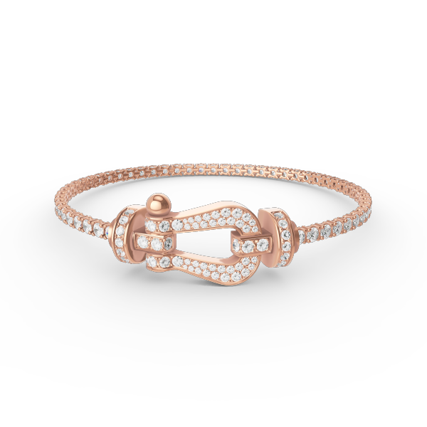 [Luxery]FORCE  LARGE HORSESHOE FULL DIAMOND TENNIS BRACELET